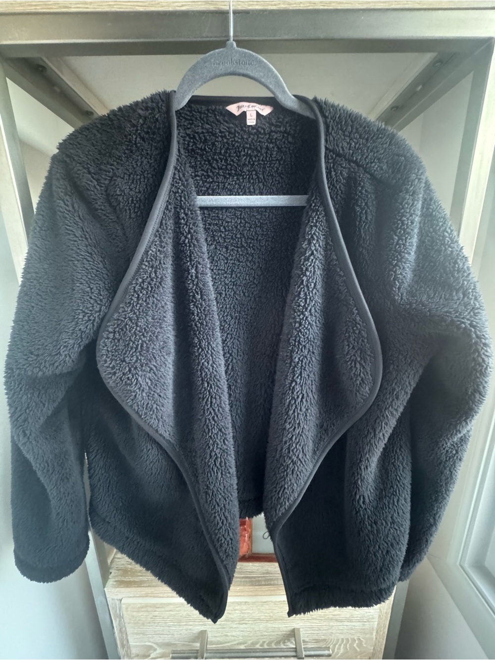 Juicy Couture Black Teddy Sherpa Jacket - Women's